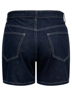 Outlet ONLPHINE Høj talje Regular fit Denim-shorts Dame Shorts|Double Denim
