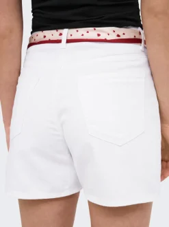 Online ONLPHINE Høj talje Regular fit Denim-shorts Dame Shorts|Double Denim
