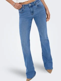 Discount ONLPHOEBE Lav talje Flared fit Jeans Dame Jeans|Jeans