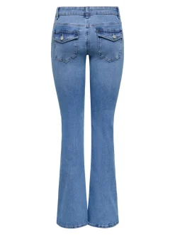 Discount ONLPHOEBE Lav talje Flared fit Jeans Dame Jeans|Jeans