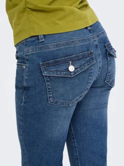 Discount ONLPHOEBE Lav talje Flared fit Jeans Dame Jeans|Jeans
