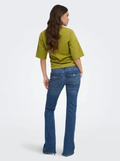 Discount ONLPHOEBE Lav talje Flared fit Jeans Dame Jeans|Jeans