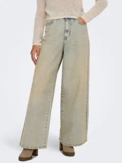 Sale ONLPIPER-SONIC Høj talje Wide leg fit Jeans Dame Jeans|Jeans
