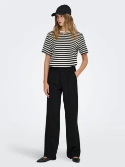 Discount ONLPOPTRASH-SUKI Loose fit Bukser i wide fit Dame Bukser