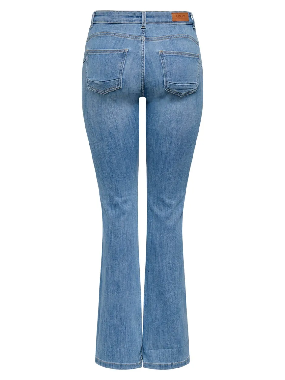 Hot ONLPOWER Mellemhøj talje Flared fit Jeans Dame Jeans|Jeans