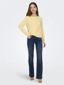 New ONLPOWER Mellemhøj talje Flared fit Jeans Dame Jeans|Jeans