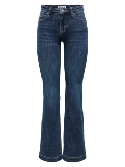 New ONLPOWER Mellemhøj talje Flared fit Jeans Dame Jeans|Jeans