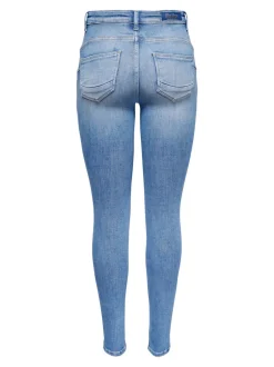 Sale ONLPOWER Mellemhøj talje Skinny fit Jeans Dame Jeans|Jeans