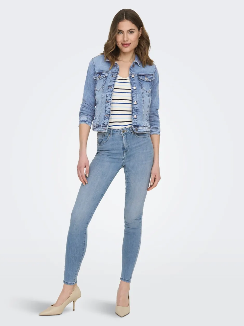 Hot ONLPOWER Mellemhøj talje Skinny fit Jeans Dame Jeans|Jeans