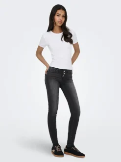 ONLPOWER Mellemhøj talje Skinny fit Jeans Dame Jeans|Jeans