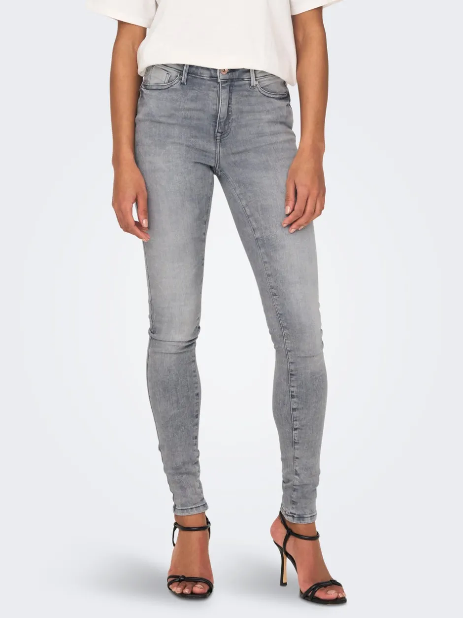Hot ONLPOWER Mellemhøj talje Skinny fit Jeans Dame Jeans|Jeans