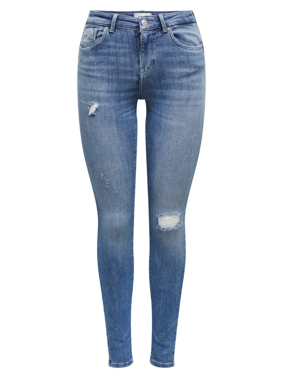 Online ONLPOWER Mellemhøj talje Skinny fit Jeans Dame Jeans|Jeans