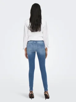 Online ONLPOWER Mellemhøj talje Skinny fit Jeans Dame Jeans|Jeans