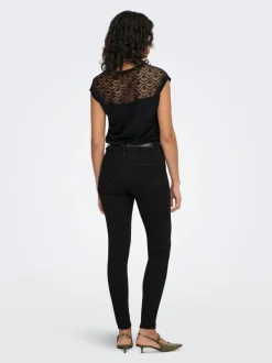 Sale ONLPOWER Mellemhøj talje Skinny fit Jeans Dame Jeans|Jeans