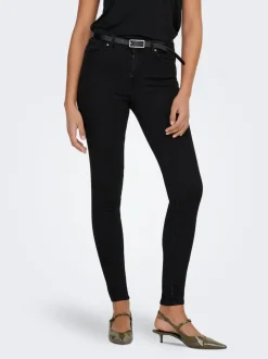 Sale ONLPOWER Mellemhøj talje Skinny fit Jeans Dame Jeans|Jeans
