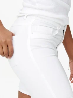 Sale ONLRAIN Mellemhøj talje Bodycon fit Denim-shorts Dame Shorts|Double Denim