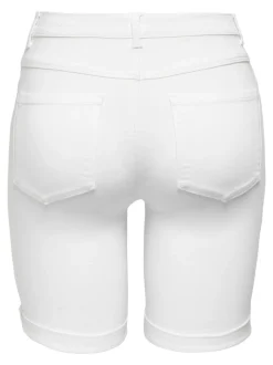 Sale ONLRAIN Mellemhøj talje Bodycon fit Denim-shorts Dame Shorts|Double Denim