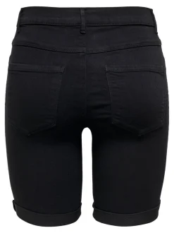 Outlet ONLRAIN Mellemhøj talje Bodycon fit Denim-shorts Dame Shorts|Double Denim