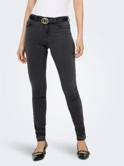 New ONLRAIN Mellemhøj talje Skinny fit Jeans Dame Jeans|Jeans