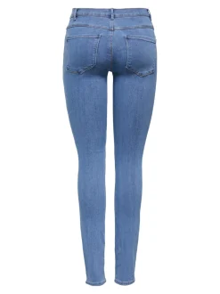 Best ONLRAIN Mellemhøj talje Skinny fit Jeans Dame Jeans|Jeans