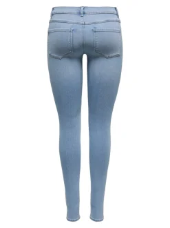 Sale ONLRAIN Mellemhøj talje Skinny fit Jeans Dame Jeans|Jeans