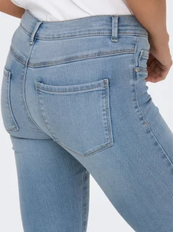Sale ONLRAIN Mellemhøj talje Skinny fit Jeans Dame Jeans|Jeans