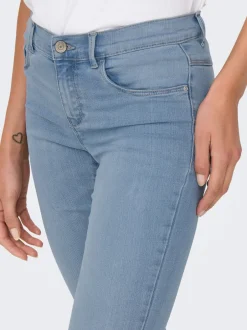 Discount ONLRAIN Mellemhøj talje Skinny fit Jeans Dame Jeans|Jeans