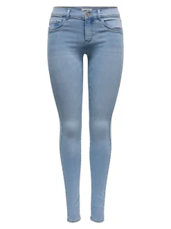 Discount ONLRAIN Mellemhøj talje Skinny fit Jeans Dame Jeans|Jeans