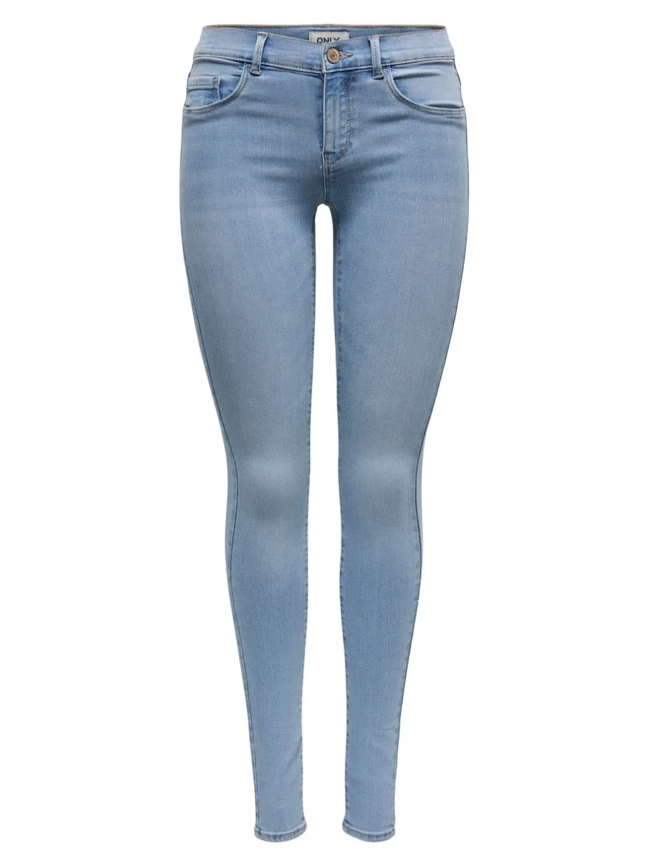 Discount ONLRAIN Mellemhøj talje Skinny fit Jeans Dame Jeans|Jeans