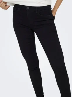 Sale ONLRAIN Mellemhøj talje Skinny fit Jeans Dame Jeans|Jeans