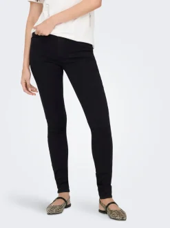 Sale ONLRAIN Mellemhøj talje Skinny fit Jeans Dame Jeans|Jeans
