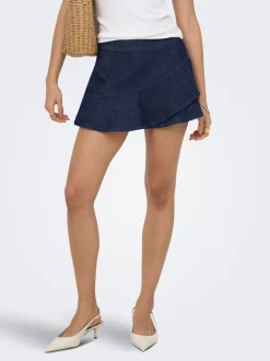 Best ONLRANJA Denim-nederdel Mininederdel Dame Nederdele