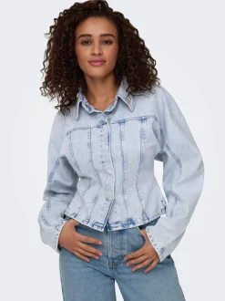 Hot ONLREBECCA Denimjakke Dame Jakker Og Frakker|Double Denim