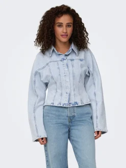 Hot ONLREBECCA Denimjakke Dame Jakker Og Frakker|Double Denim