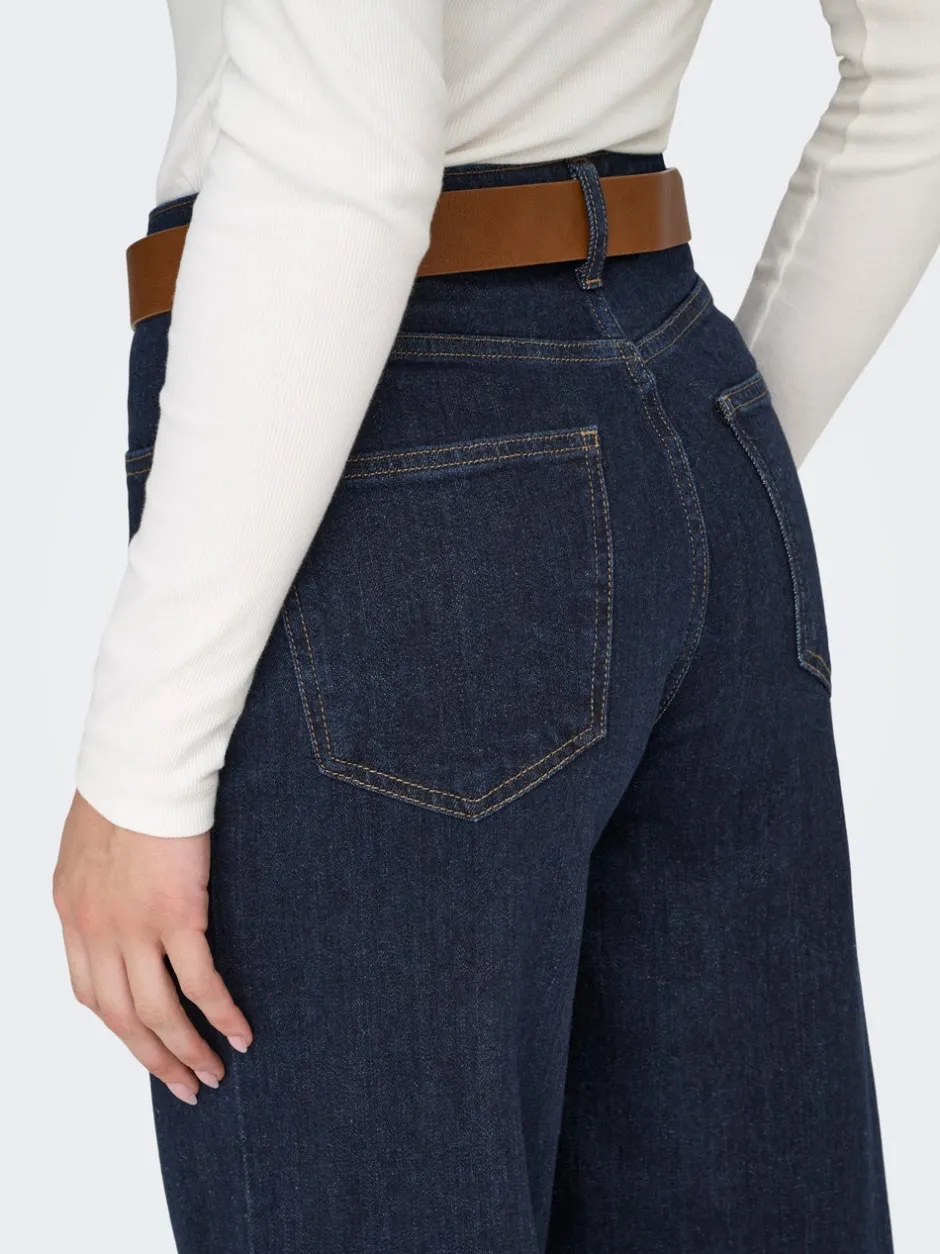 Online ONLREGINA Høj talje Cropped fit Cropped Jeans Dame Jeans|Jeans