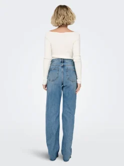 ONLRILEY Høj talje Straight fit Jeans Dame Jeans|Jeans