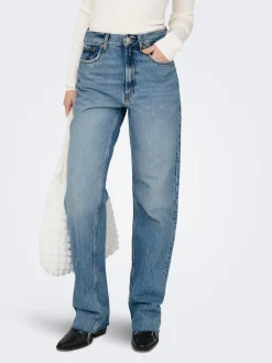 ONLRILEY Høj talje Straight fit Jeans Dame Jeans|Jeans