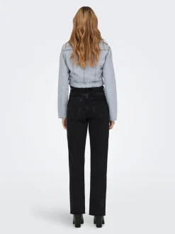 Hot ONLRILEY Høj talje Straight fit Jeans Dame Jeans|Jeans