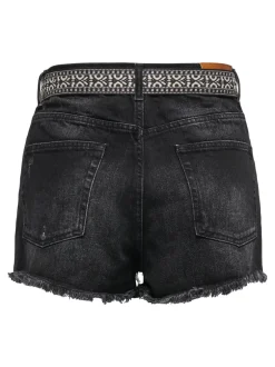 Sale ONLROBYN Ekstra høj talje Straight fit Denim-shorts Dame Shorts|Double Denim