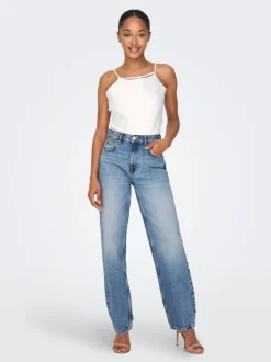 Discount ONLROBYN Høj talje Straight fit Jeans Dame Jeans|Jeans