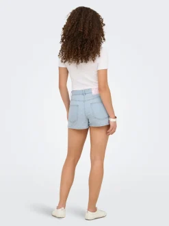 Online ONLROBYN Mellemhøj talje Regular fit Shorts Dame Shorts|Double Denim