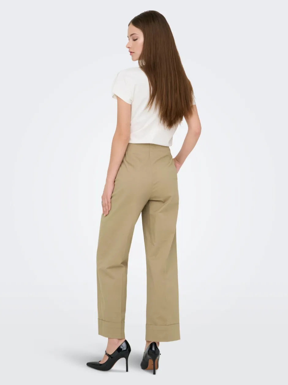 Discount ONLROSALIE Cropped fit Chinobukser Dame Bukser