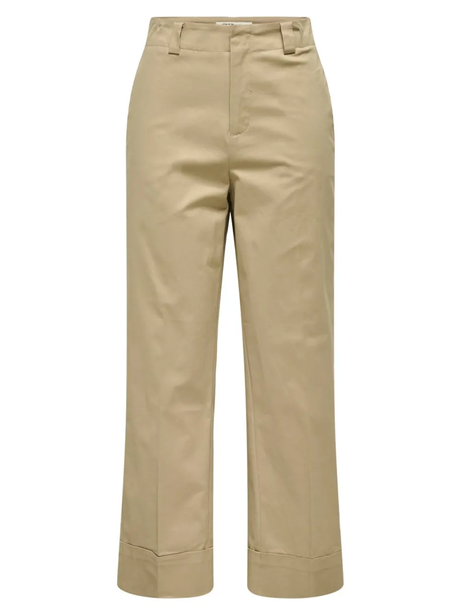 Discount ONLROSALIE Cropped fit Chinobukser Dame Bukser