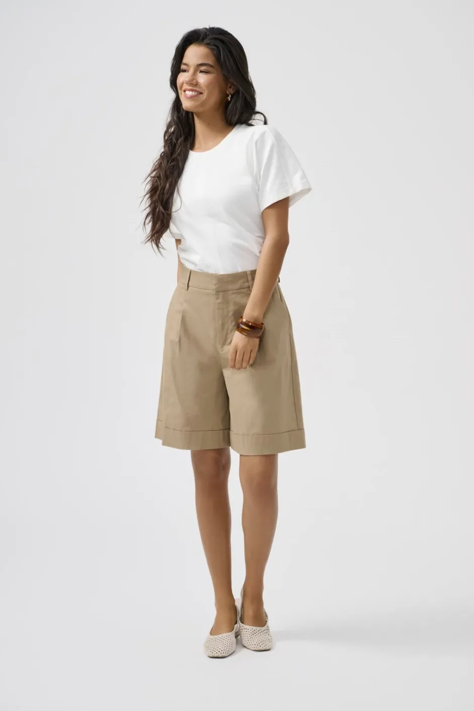 Online ONLROSALIE Høj talje Loose fit Bermuda-shorts Dame Shorts