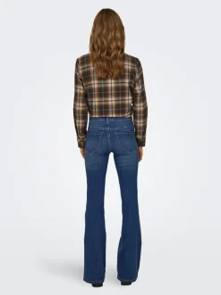 Hot ONLROSE Høj talje Flared fit Jeans Dame Jeans|Jeans