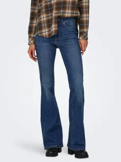 Hot ONLROSE Høj talje Flared fit Jeans Dame Jeans|Jeans