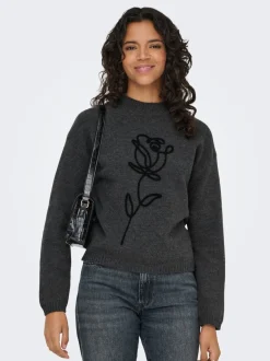 Best ONLROSE Striktrøje Dame Strik & Cardigans