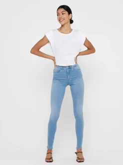 Best ONLROYAL Høj talje Skinny fit Jeans Dame Jeans|Jeans