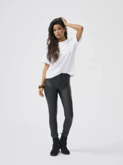 Sale ONLROYAL Skinny fit Coatede læderbukser Dame Bukser