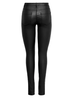 Sale ONLROYAL Skinny fit Coatede læderbukser Dame Bukser